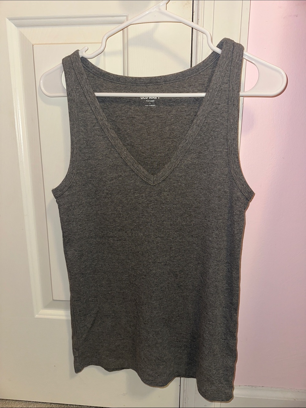 Old Navy first layer ribbed v-neck tank top
